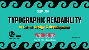 Typographic readability in theme design & development