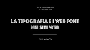 La tipografia e i web font nei siti web
