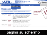 esempio di pagina vista sullo schermo